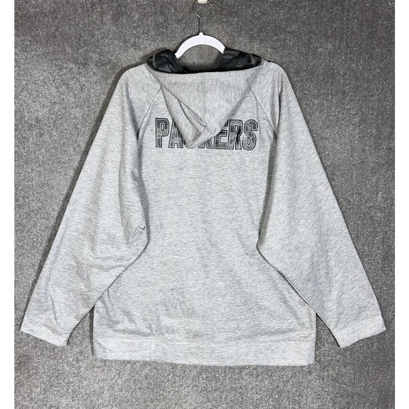 Zubaz NFL Team Apparel Green Bay Packers Full Zip Hoodie Mens Size‎ XXL Gray - Picture 2 of 10